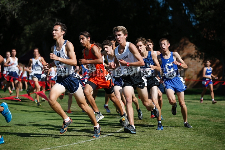 2014StanfordD1Boys-044.JPG - D1 boys race at the Stanford Invitational, September 27, Stanford Golf Course, Stanford, California.
